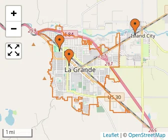Area schools map